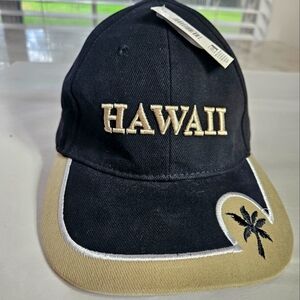 NEW SURFWEAR HAWAIIAN CLASSICS BASEBALL CAP ONE SIZE BLACK GOLD SAGE